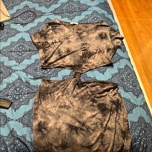 Skirt and top combined